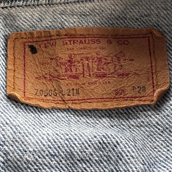 Levi's 70505 Vintage‎ USA Made Trucker Jacket Medium Denim Fade